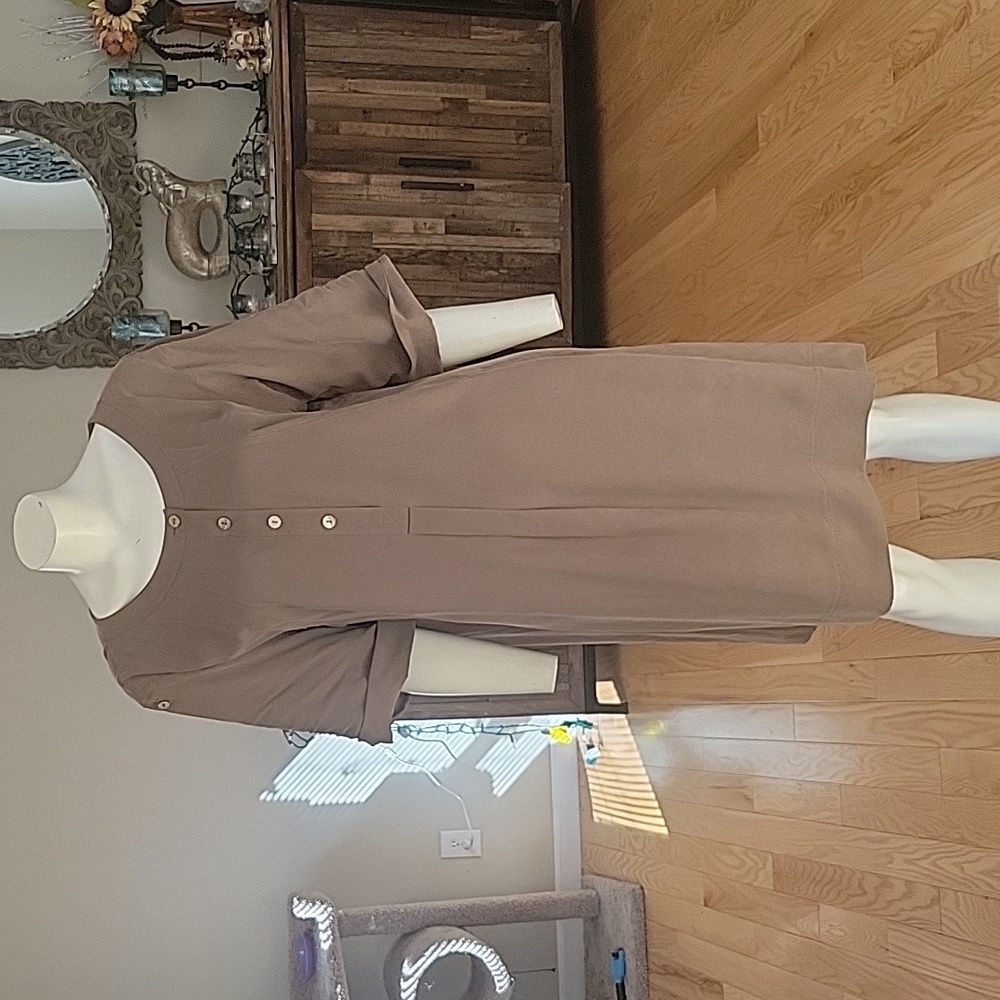 J Jill Silk Dress in Teak